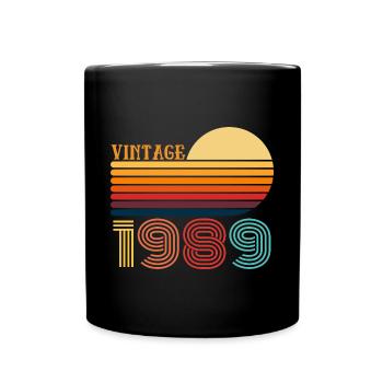Edition Limitée Vintage Anniversaire Vintage 1989 - Mug uni - noir - Devant