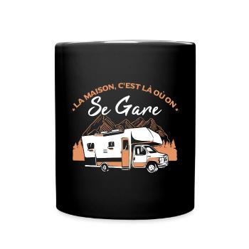 Camping Car Campeur Humour Camping - Mug uni - noir - Devant