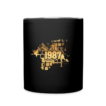Rétro 1987 - Mug uni - noir - Devant
