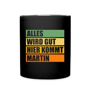 Martin - Tasse einfarbig - Schwarz - Vorne