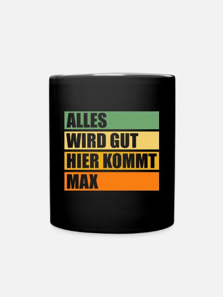 Max - Tasse einfarbig - Schwarz