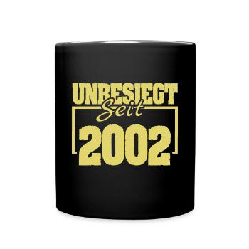 seit 2002 - Tasse einfarbig - Schwarz - Vorne