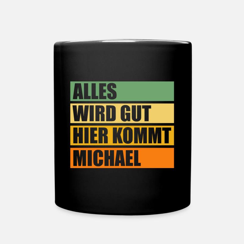 Michael - Tasse einfarbig - Schwarz