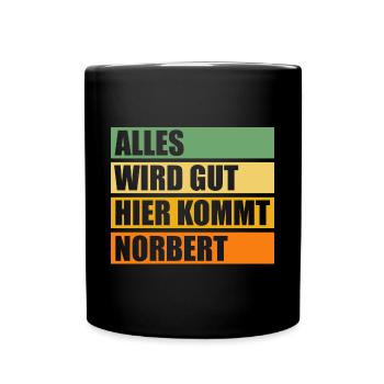 Norbert - Tasse einfarbig - Schwarz - Vorne