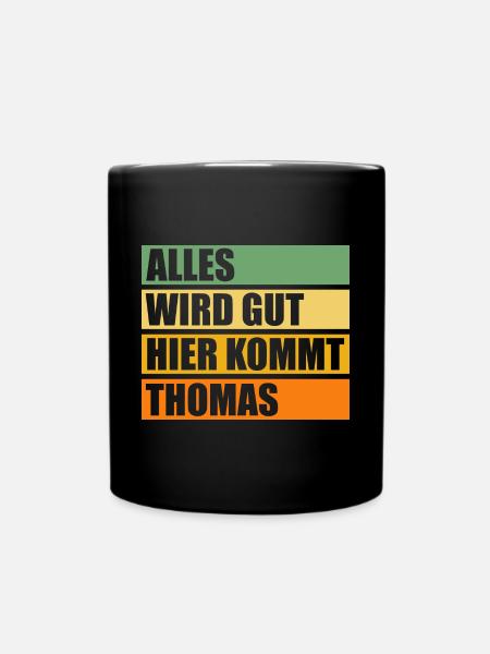 Thomas - Tasse einfarbig - Schwarz