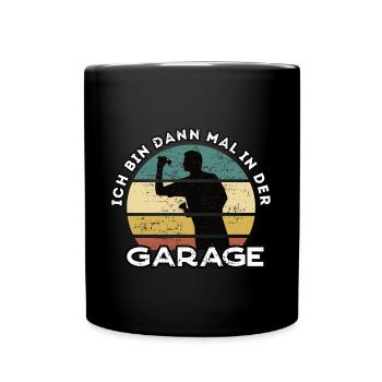 Dart Darts Spruch & Dartpfeil für Dartspieler - Tasse einfarbig - Schwarz - Vorne