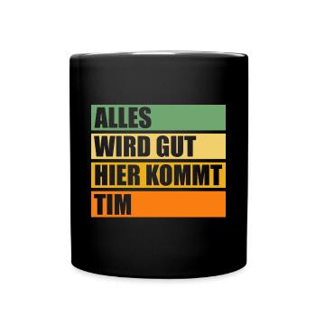 Tim - Tasse einfarbig - Schwarz - Vorne