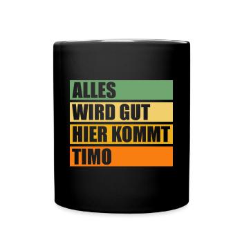 Timo - Tasse einfarbig - Schwarz - Vorne