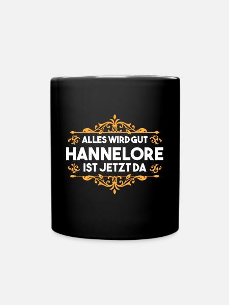 Hannelore - Tasse einfarbig - Schwarz