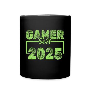 Nerd 2025 - Tasse einfarbig - Schwarz - Vorne