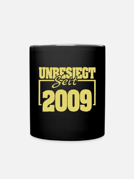 seit 2009 - Tasse einfarbig - Schwarz