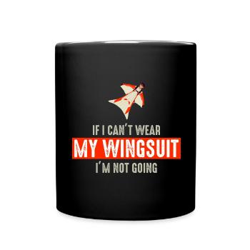 Wingsuit volant Base Jumping Parachutisme Wingsuit - Mug uni - noir - Devant