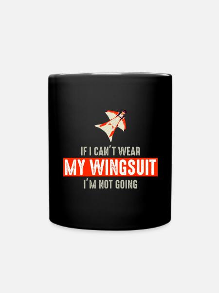 Wingsuit volant Base Jumping Parachutisme Wingsuit - Mug uni - noir