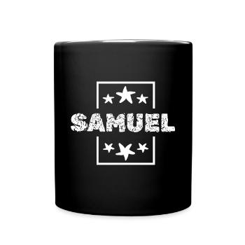 Geburtstag Samuel - Tasse einfarbig - Schwarz - Vorne