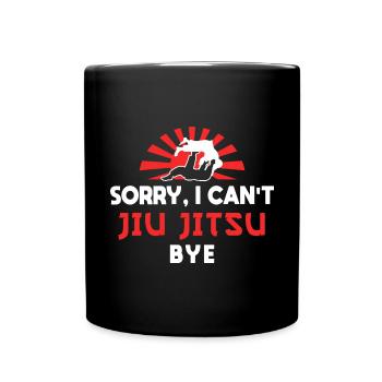 Brazilian Jiu Jitsu MMA Bjj Hugger - Tasse einfarbig - Schwarz - Vorne