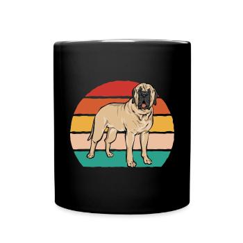 Mastiff Dog Old English Mastiff - Full Colour Mug - black - Front