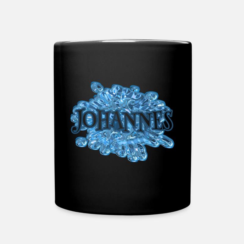 Wassertropfen Johannes - Tasse einfarbig - Schwarz