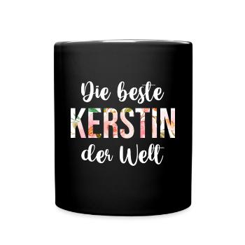 Kerstin - Tasse einfarbig - Schwarz - Vorne