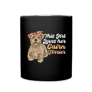 Cairn Terrier Chien - Mug uni - noir - Devant