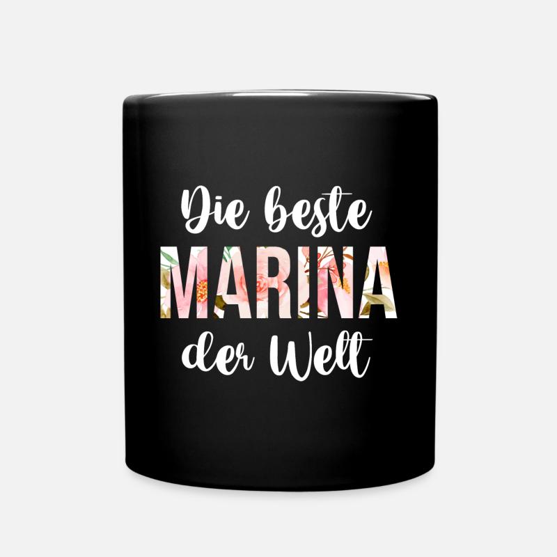 Marina - Tasse einfarbig - Schwarz