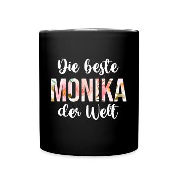Monika - Tasse einfarbig - Schwarz - Vorne