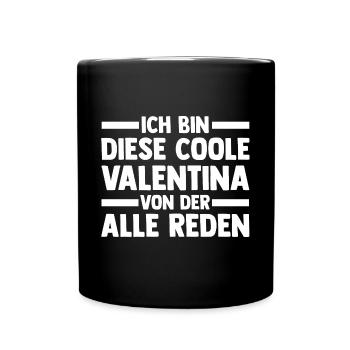 Valentina - Tasse einfarbig - Schwarz - Vorne