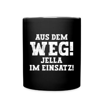 Jella Lustiger Spruch Vorname Name Jella - Tasse einfarbig - Schwarz - Vorne