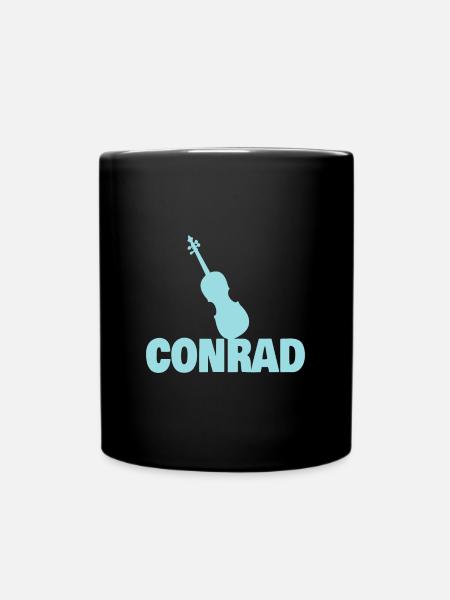 Geige Conrad - Tasse einfarbig - Schwarz