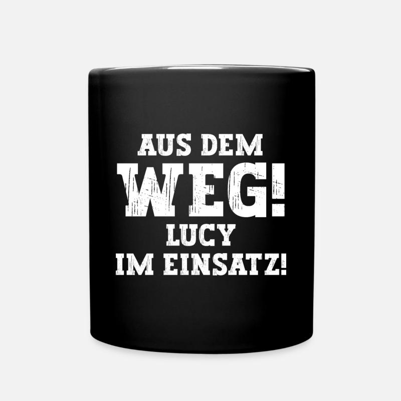 Lucy Lustiger Spruch Vorname Name Lucy - Tasse einfarbig - Schwarz