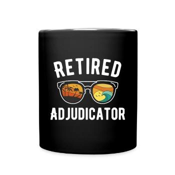 Adjudicator Beach Day Sonnenbrille im Ruhestand - Tasse einfarbig - Schwarz - Vorne