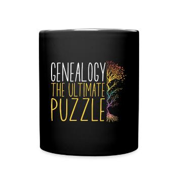 Généalogie Généalogie Généalogiste - Mug uni - noir - Devant
