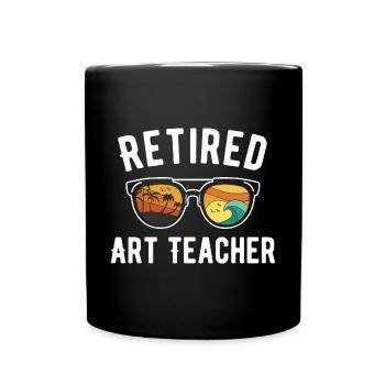L’aventure artistique d’un enseignant à la retraite sur - Mug uni - noir - Devant