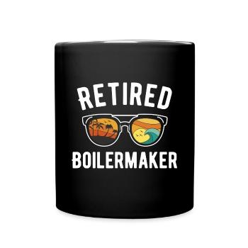 Strandurlaub für Rentner Boilermaker-Sonnenbrille - Tasse einfarbig - Schwarz - Vorne