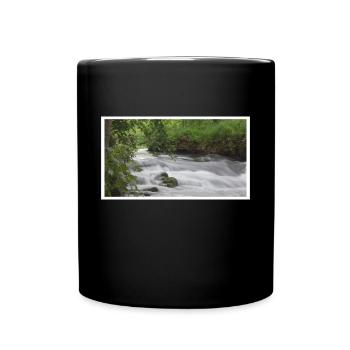 Pause longue Rivière - Mug uni - noir - Devant