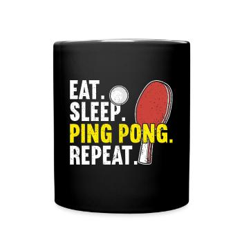 Ping Pong Table Tennis Ping-Pong - Mug uni - noir - Devant