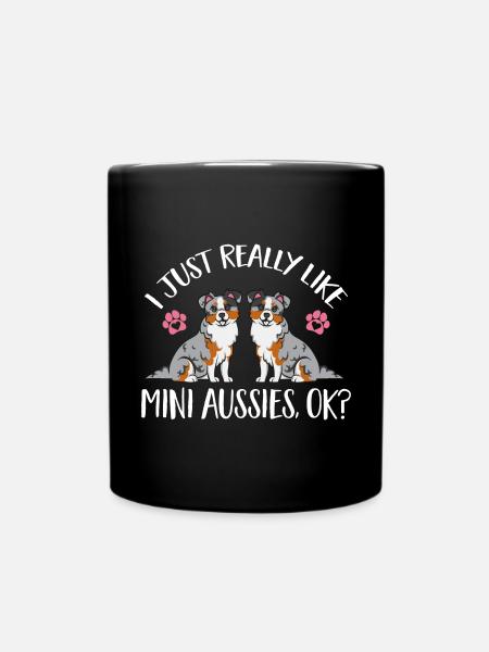 Berger australien miniature - Mug uni - noir