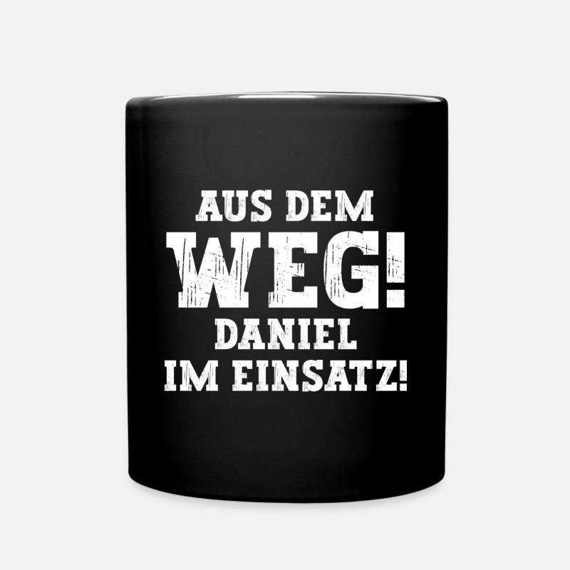 Daniel Lustiger Spruch Vorname Name Daniel - Tasse einfarbig - Schwarz