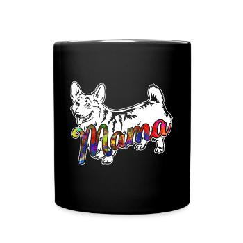 Pembroke Welsh Corgi Pembroke Welsh Corgi Mama - Full Colour Mug - black - Front