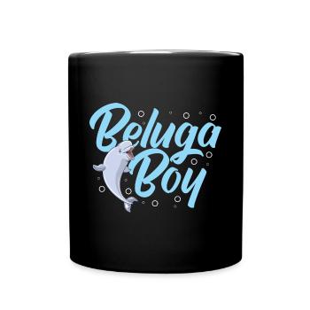 Beluga Whale Beluga Whale Whale Watching Dolphin Dolphin - Full Colour Mug - black - Front