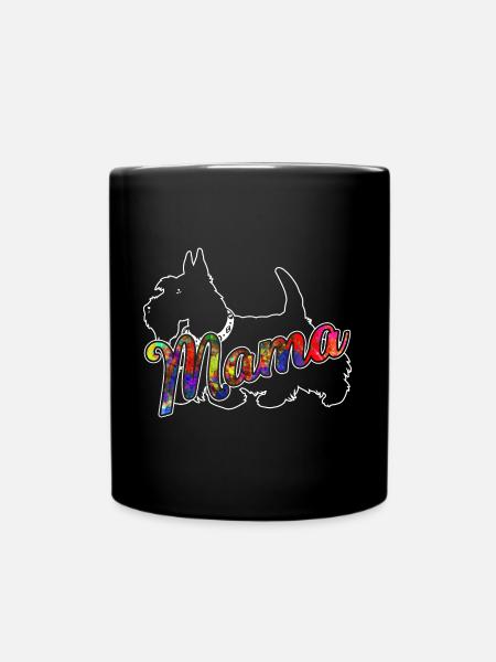 Scottish Terrier Scottish Terrier Mama - Full Colour Mug - black