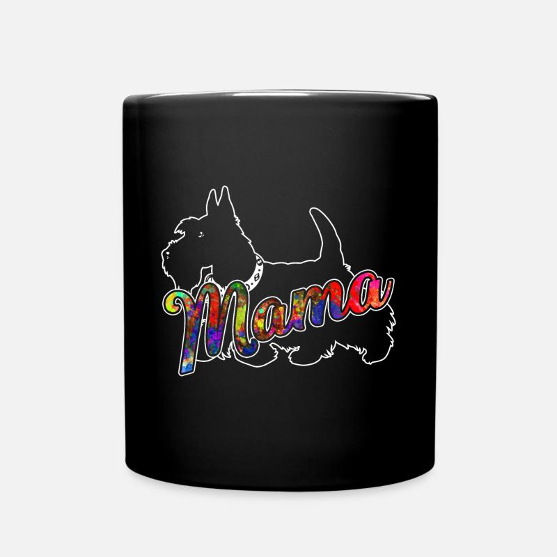 Scottish Terrier Scottish Terrier Mama - Full Colour Mug - black
