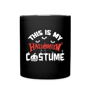 Grusel Halloweenspruch Spruch Halloween - Tasse einfarbig - Schwarz - Vorne