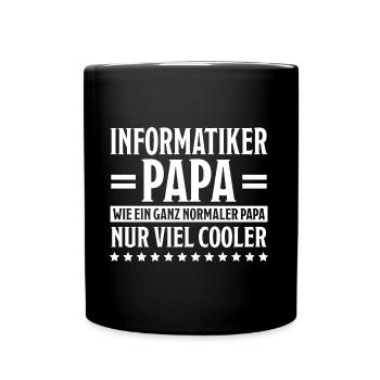 Informatiker Lustig Spruch Programmierer Geschenk - Tasse einfarbig - Schwarz - Vorne