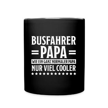 Busfahrer Beruf Lustiger Spruch Busfahrer Geschenk - Tasse einfarbig - Schwarz - Vorne