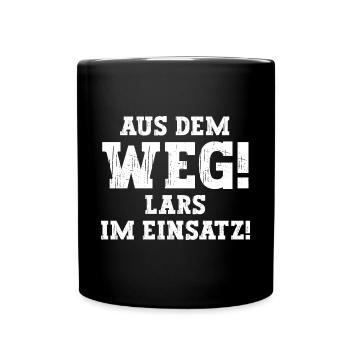 Lars Lustiger Spruch Vorname Name Lars - Tasse einfarbig - Schwarz - Vorne