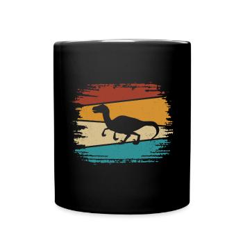 Velociraptor - Tasse einfarbig - Schwarz - Vorne