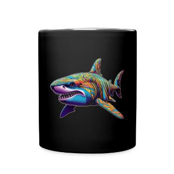 Hai - Tasse einfarbig - Schwarz - Vorne