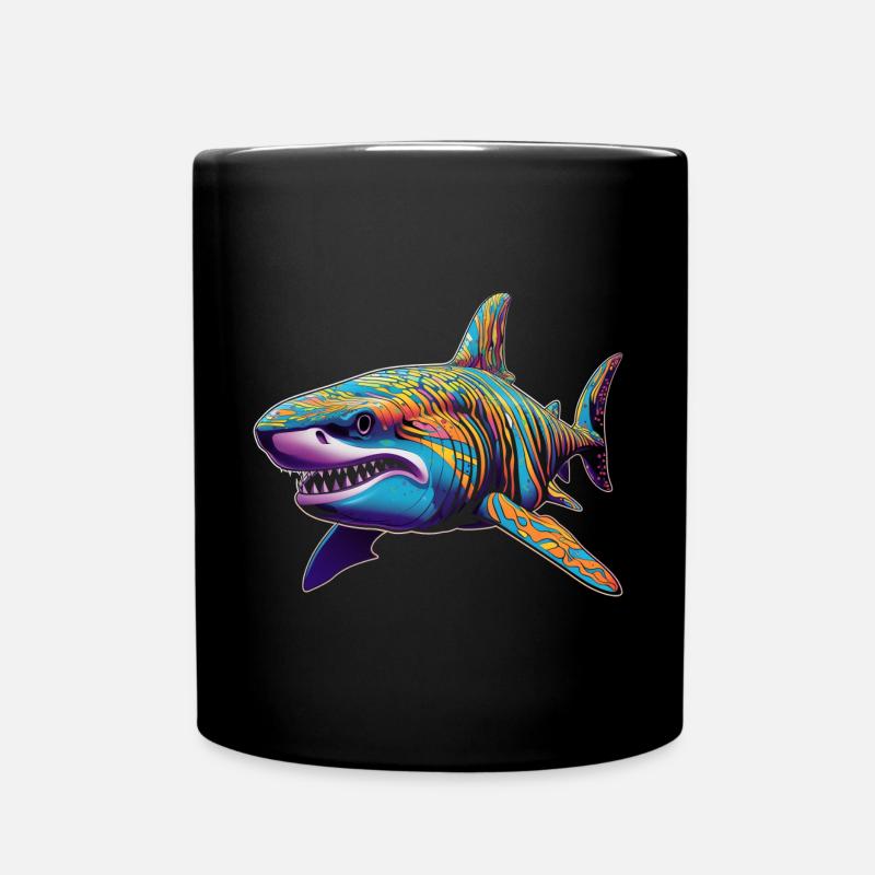 Hai - Tasse einfarbig - Schwarz