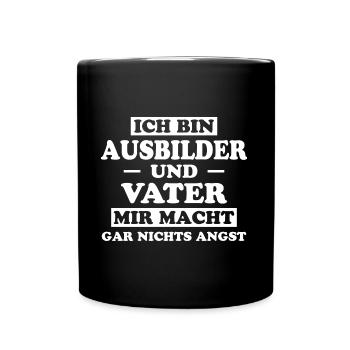 Ausbilder Beruf Lustiger Spruch Ausbilder Geschenk - Tasse einfarbig - Schwarz - Vorne