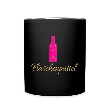Flaschenputtel - Tasse einfarbig - Schwarz - Vorne